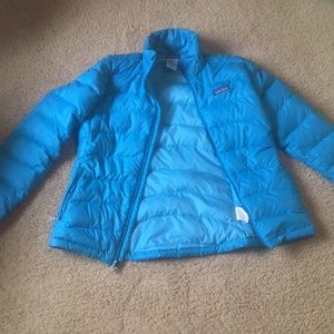 Blue Patagonia women’s jacket